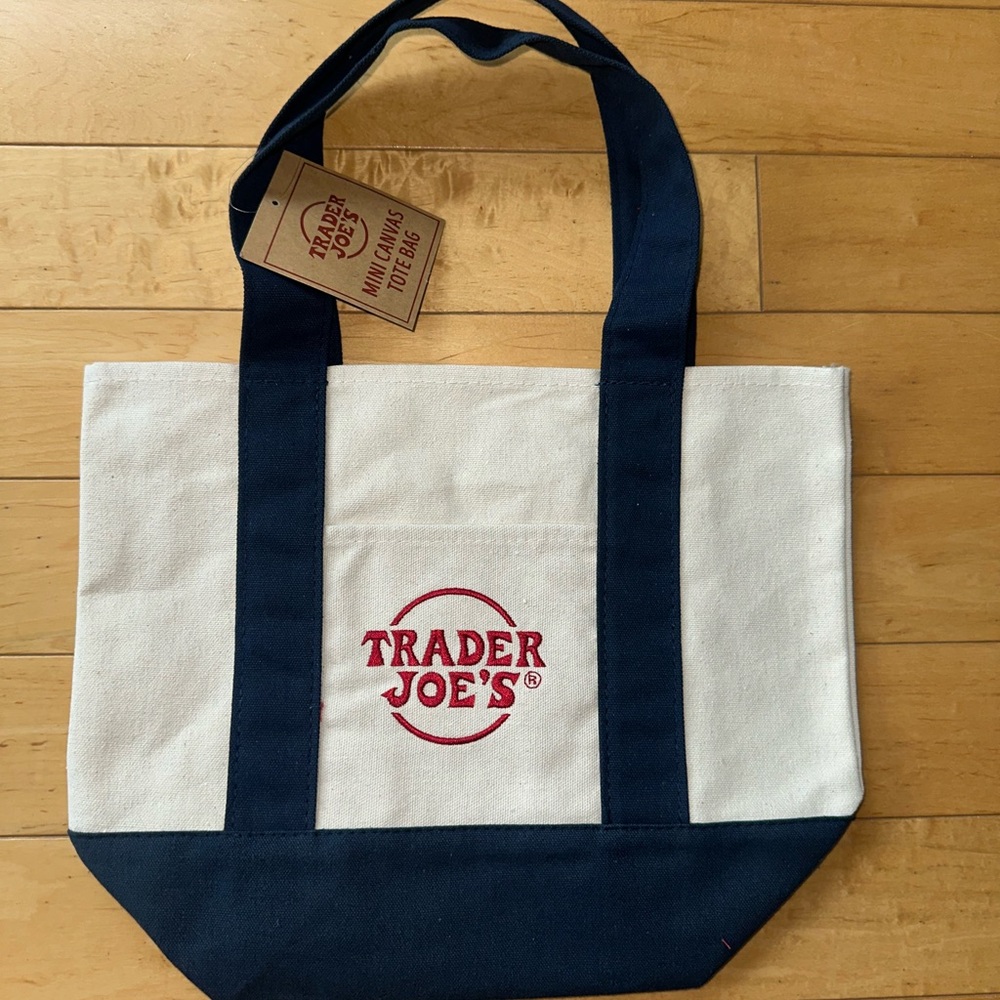 Trader Joe's mini Canvas Tote Bag